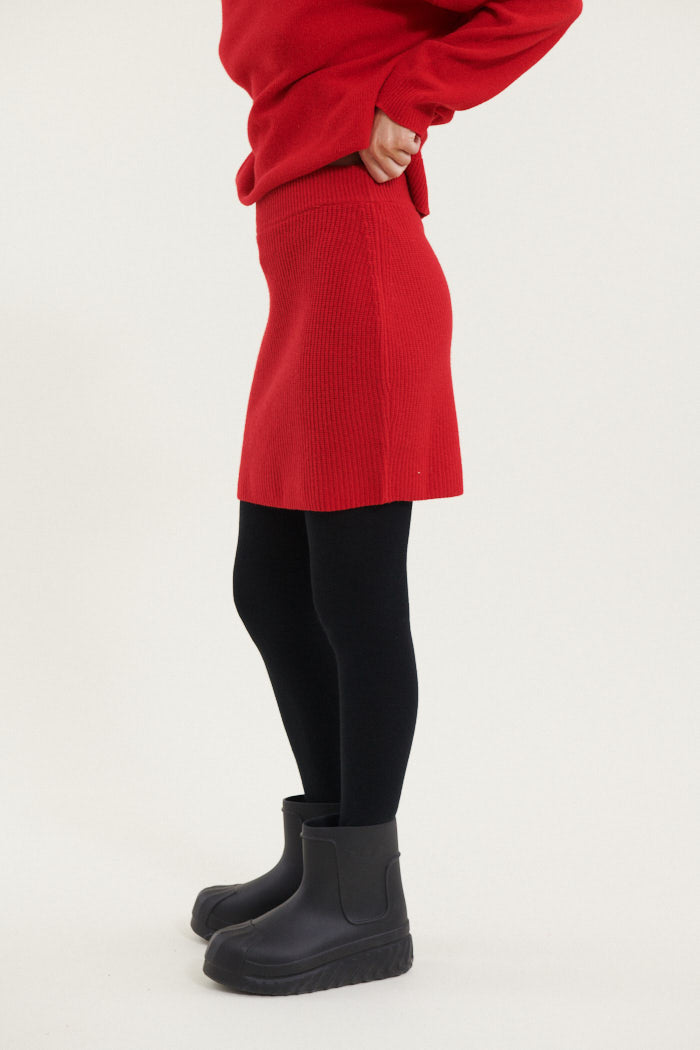 Basic Apparel Lise Short Skirt Skirts 278 High Risk Red